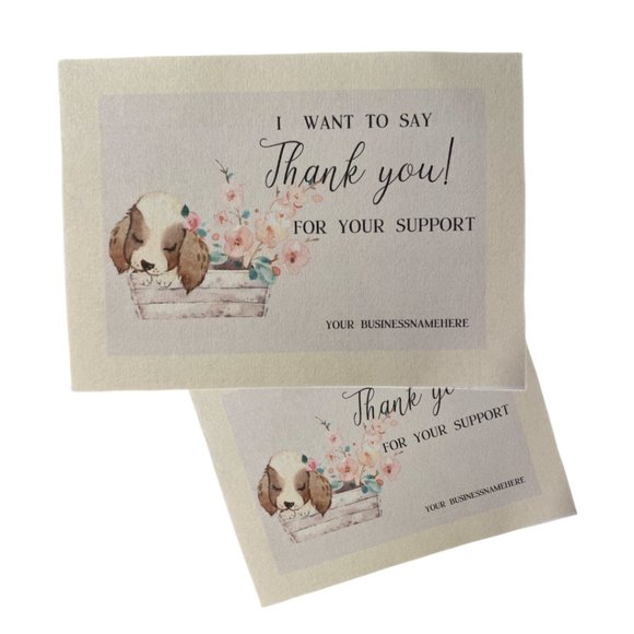 100 puppy Face Cards , doggy Thank You Cards - Picture 2 of 8